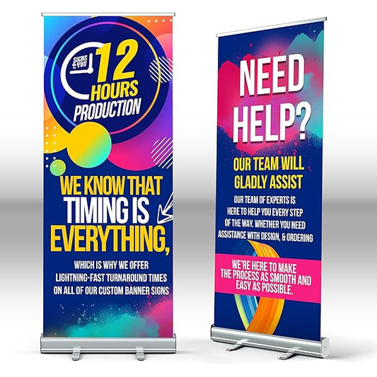 Retractable Banner - Single Side - 33.5"x78"