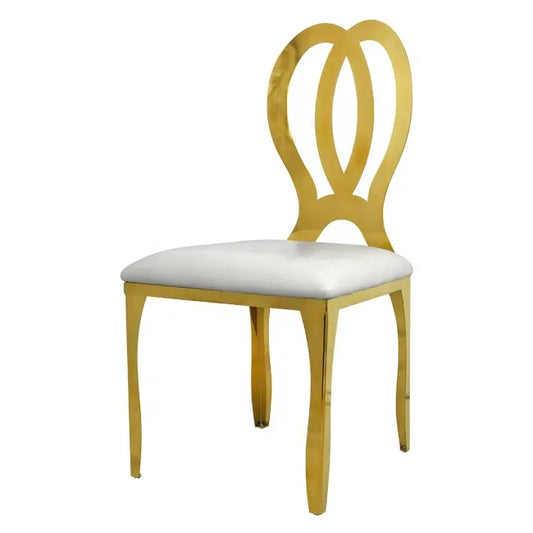 Stainless Steel Galope Gold Chair