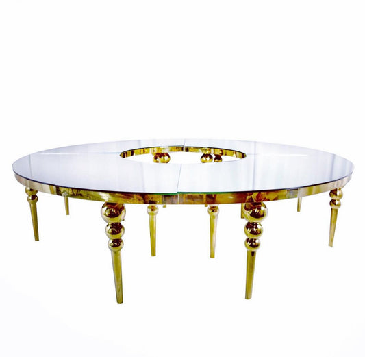 Full Moon White Serpentine Dining Table