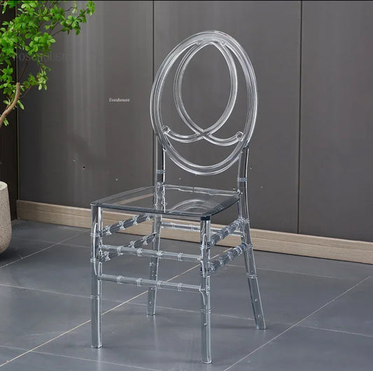 Clear Infinity round back chair