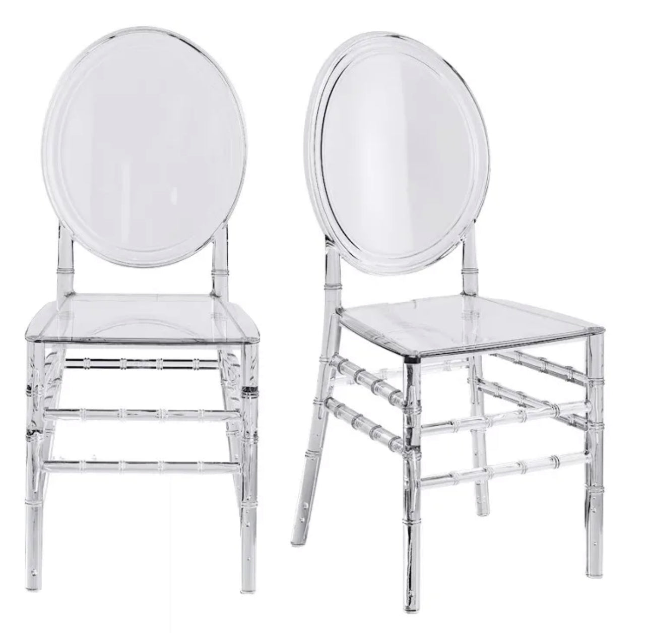 Ghost Armless Chair - Clear