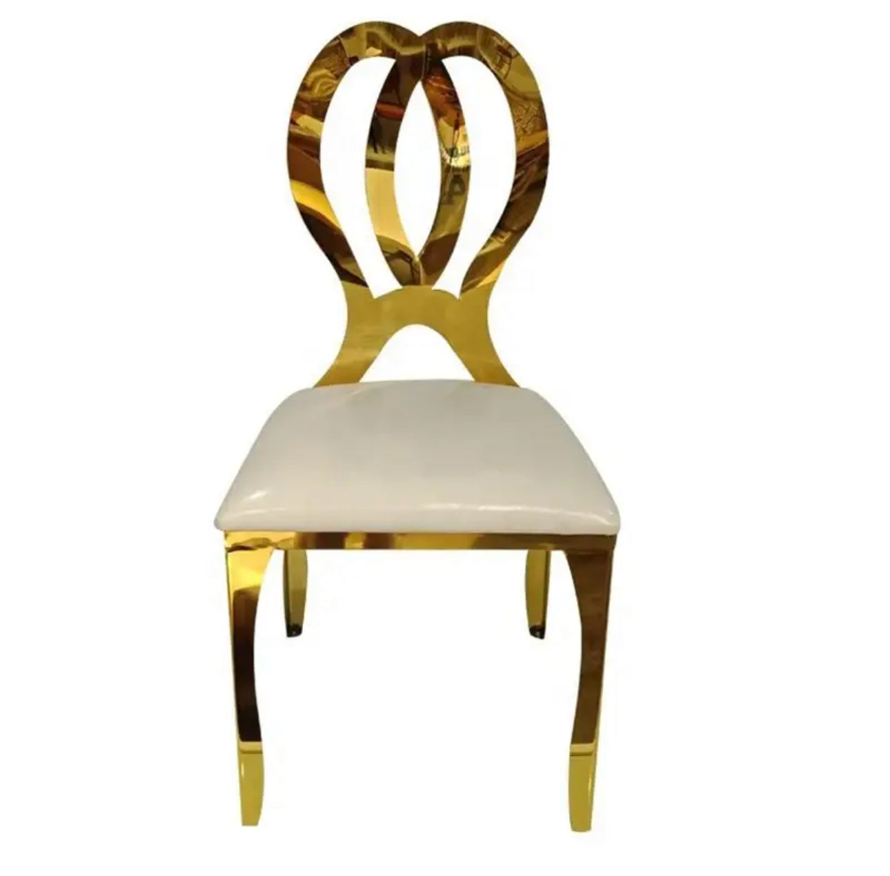 Stainless Steel Galope Gold Chair