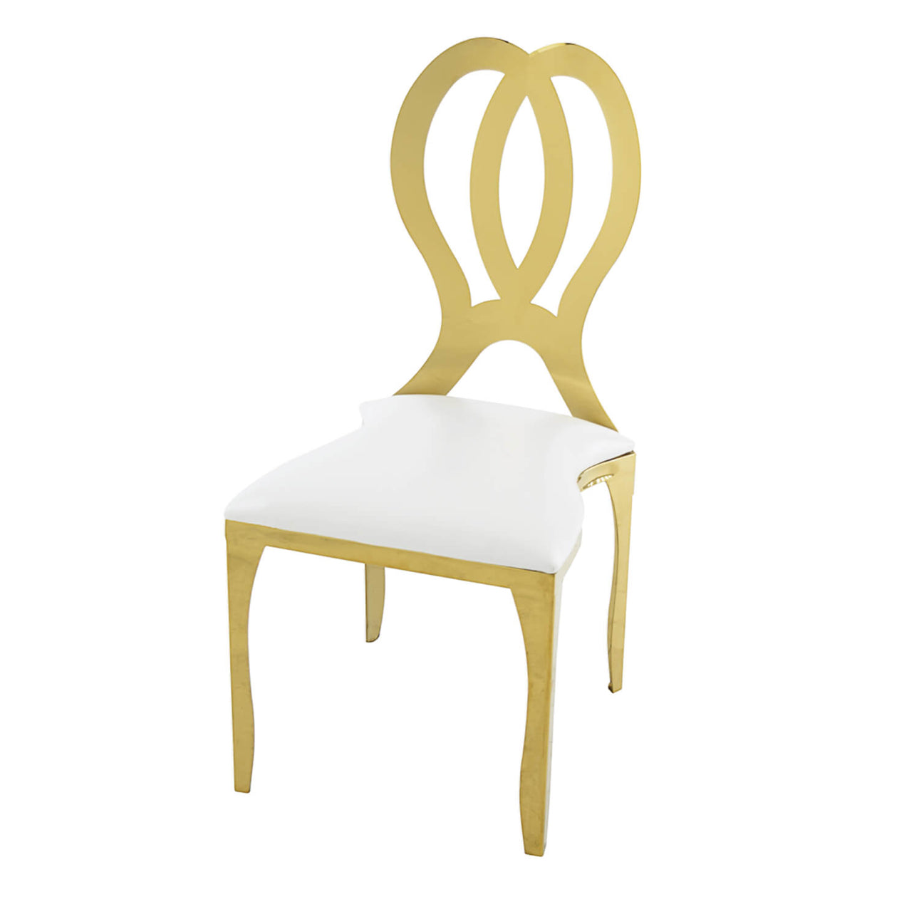 Stainless Steel Galope Gold Chair