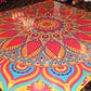 Custom Decal Dance Floor Wrap Gloss Removable Vinyl Indian Sangeet Ceremony Wedding Mehdi Mandala Full Color Print - Custom Decal Floor Wrap