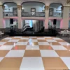 Shop Stylish Checkered Dance Floor Wrap – Perfect for Any Event Checkered dance floor wrap for weddings, parties, and events