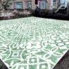Mandala sangeet ceremony floor wrap | custom indian wedding dance floor vinyl | removable gloss decal for mehndi & traditional celebrations